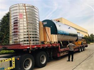 4噸、8噸燃氣蒸汽鍋爐發往廣州市、蘭州市